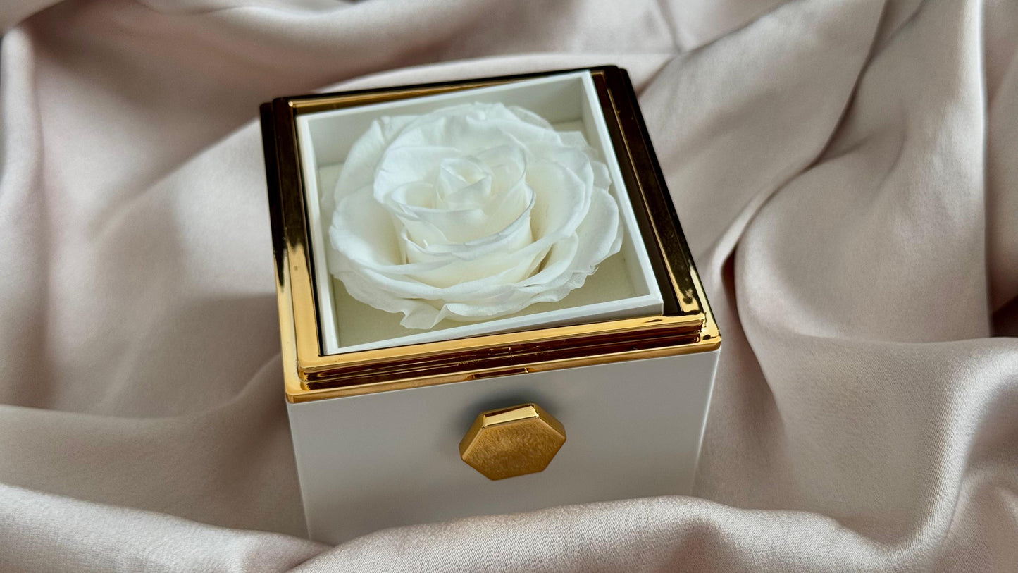 Florever Lasting Rotating Flower & Jewelry Box